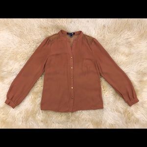 Forever 21 Lace Shoulder Blouse